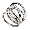 Beginnings Hammered Wide Wrap Ring