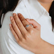 Diamonfire quadratischer Pavé-Ring