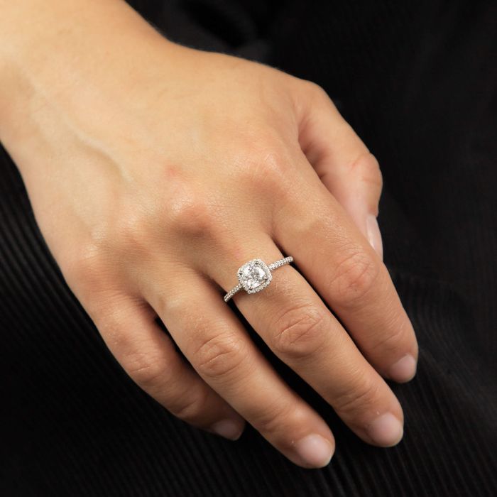 Diamonfire quadratischer Pavé-Ring
