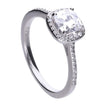 Diamonfire quadratischer Pavé-Ring