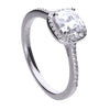 Diamonfire quadratischer Pavé-Ring