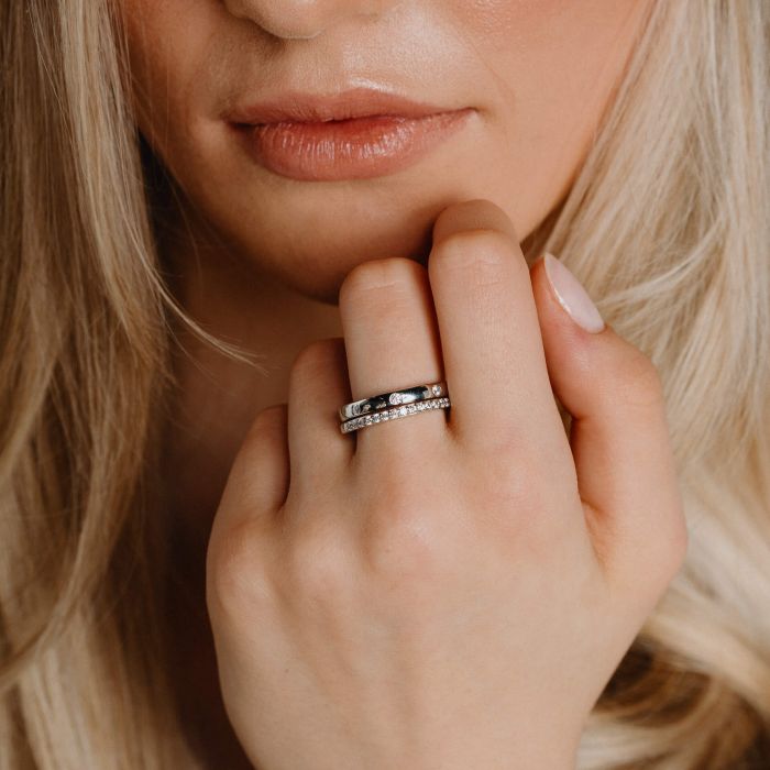 Diamonfire Half Eternity Band Ring