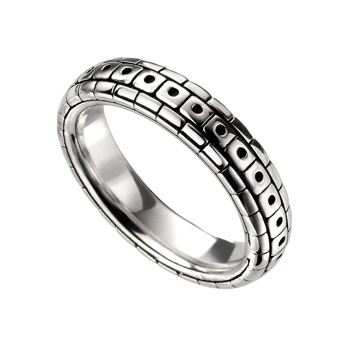 Beginnings Geoxideerde Patroon Ring