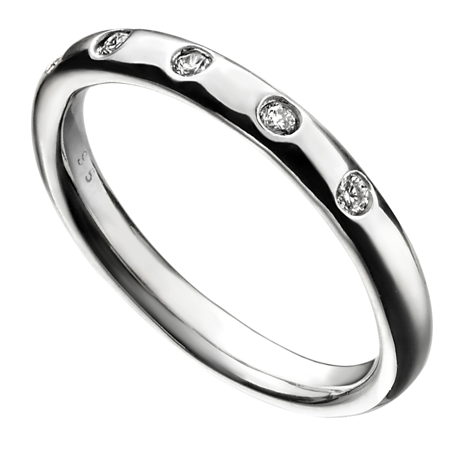 Beginnings Flush Set CZ Ring