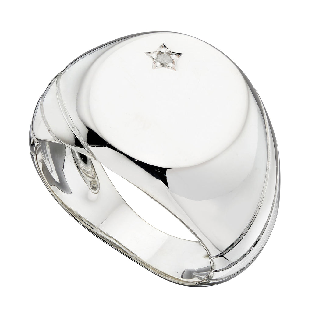 Beginnings Signet Ring with CZ