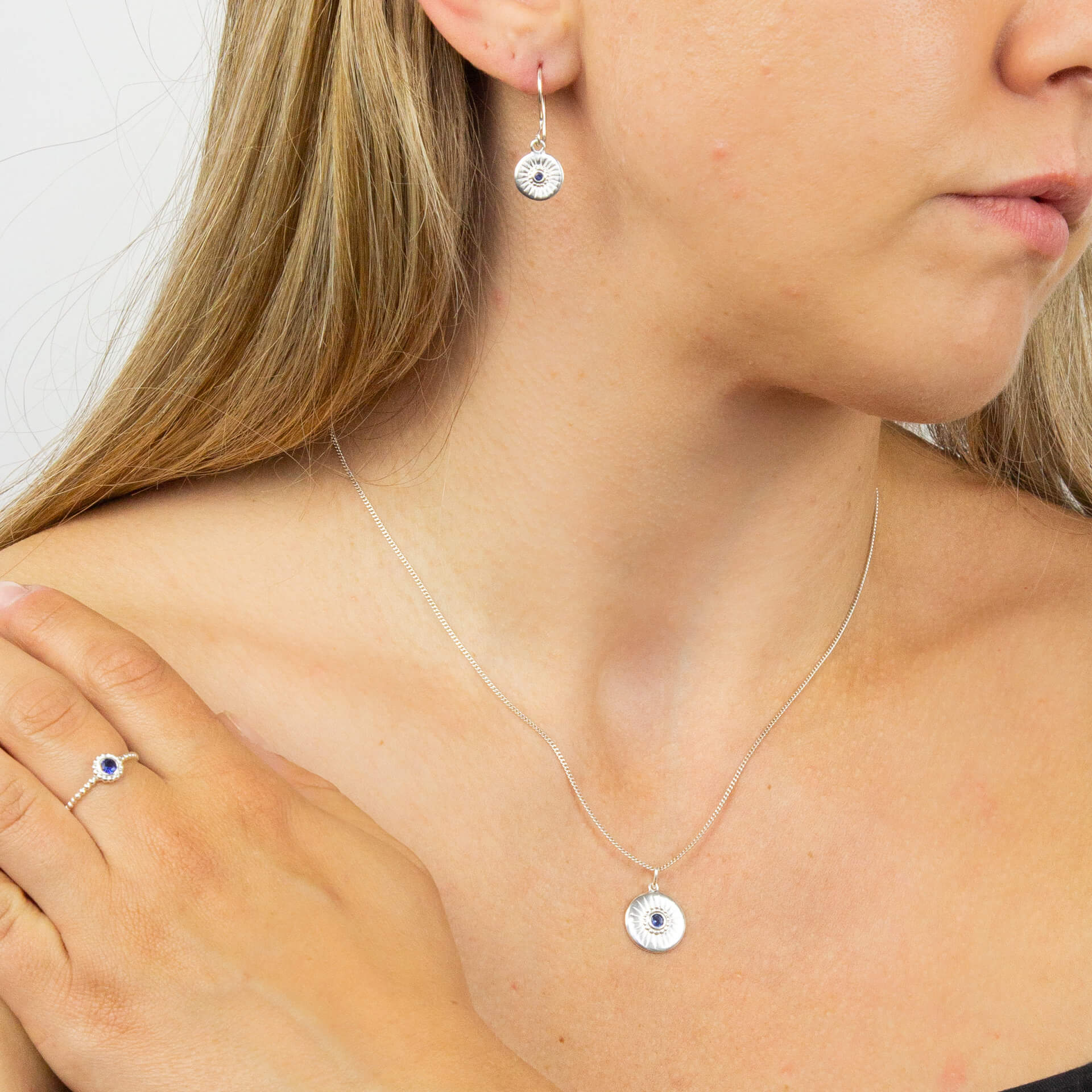 Beginnings Diamond Cut Disc Pendant