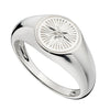 Beginnings Zegelring met zirkonia, diamantgeslepen