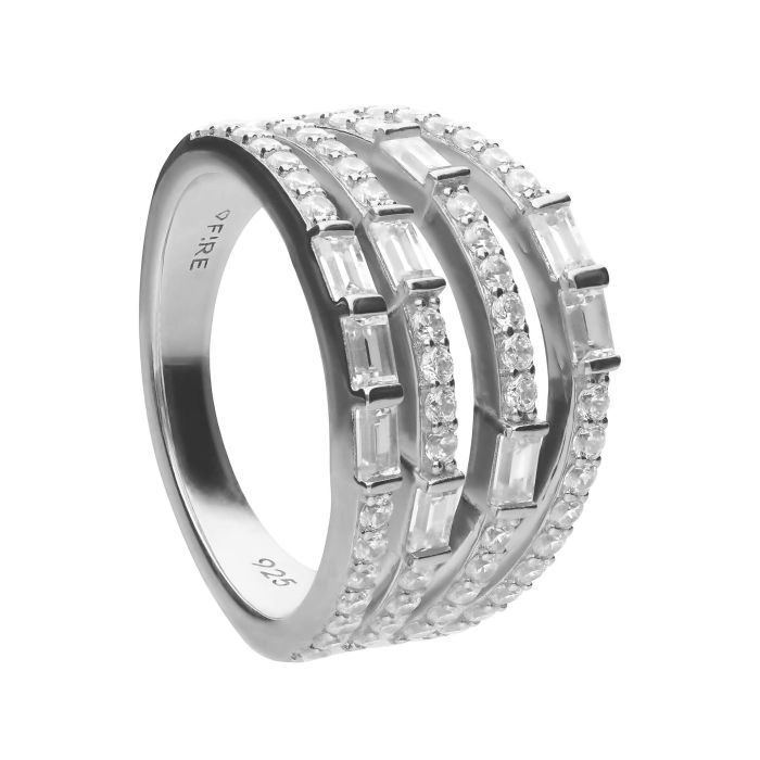 Diamonfire Statement-Ring mit mehrfachen Bändern