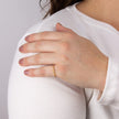 Beginnings Sierlijke Kralen Ring met Zirkonia