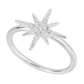 Beginnings Starburst Ring with CZ