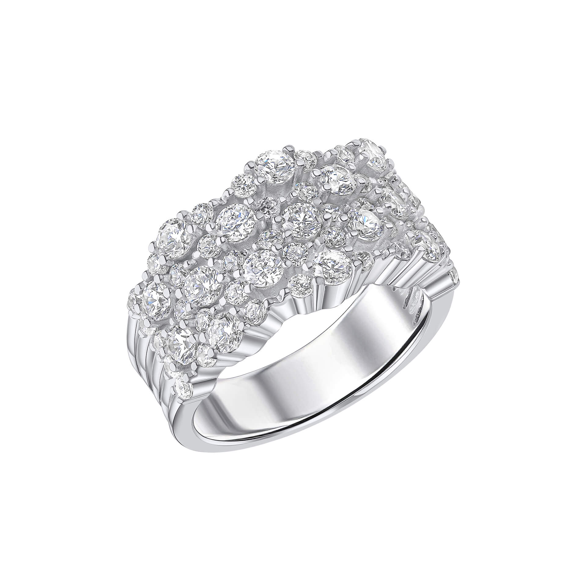 Diamonfire Statement Zirconia Cluster Ring