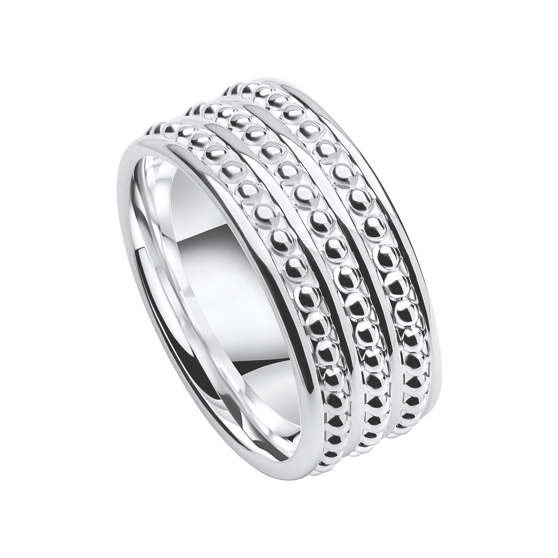 Beginnings Millegrain Wide Band Ring