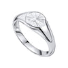 Beginnings Spray Textured Signet Ring