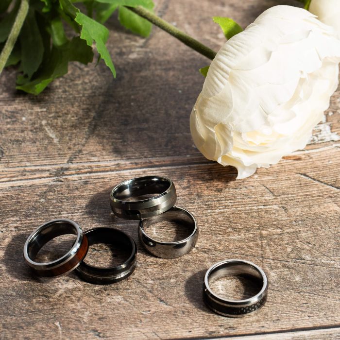 Fred Bennett Effen Gepolijste Tungsten Ring