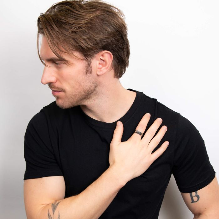 Fred Bennett Effen Gepolijste Tungsten Ring