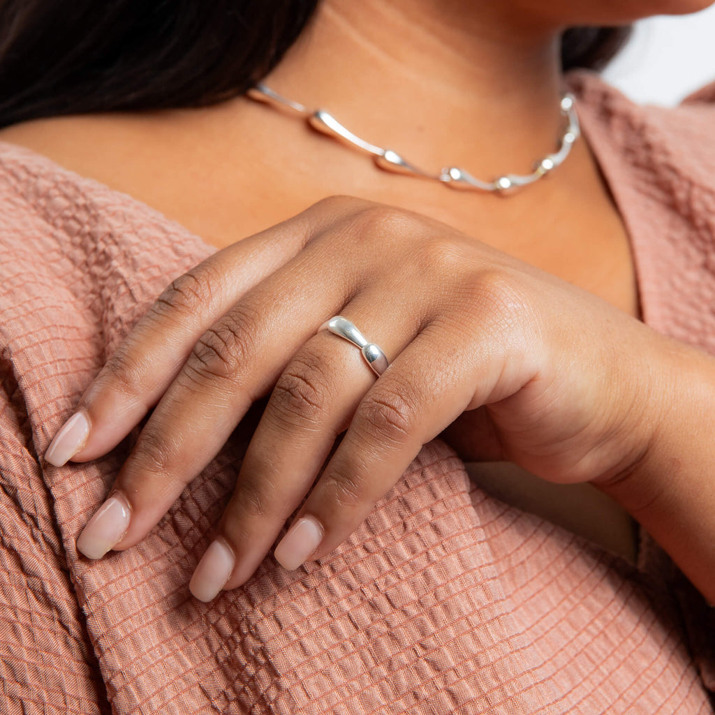 Beginnings Elongated Teardrop Ring
