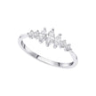Beginnings Graduated Marquise Cubic Zirconia Ring