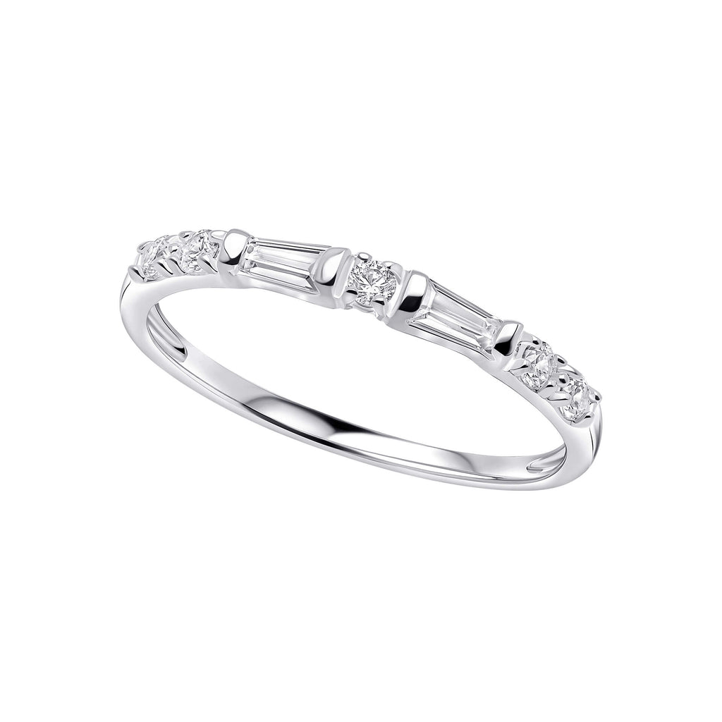 Beginnings Baguette Cut Half Eternity Ring