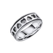 Anfänge Herz-Ausschnitt Design Spinner Ring