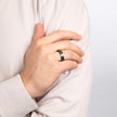 Fred Bennett Black Stripe Wolframring