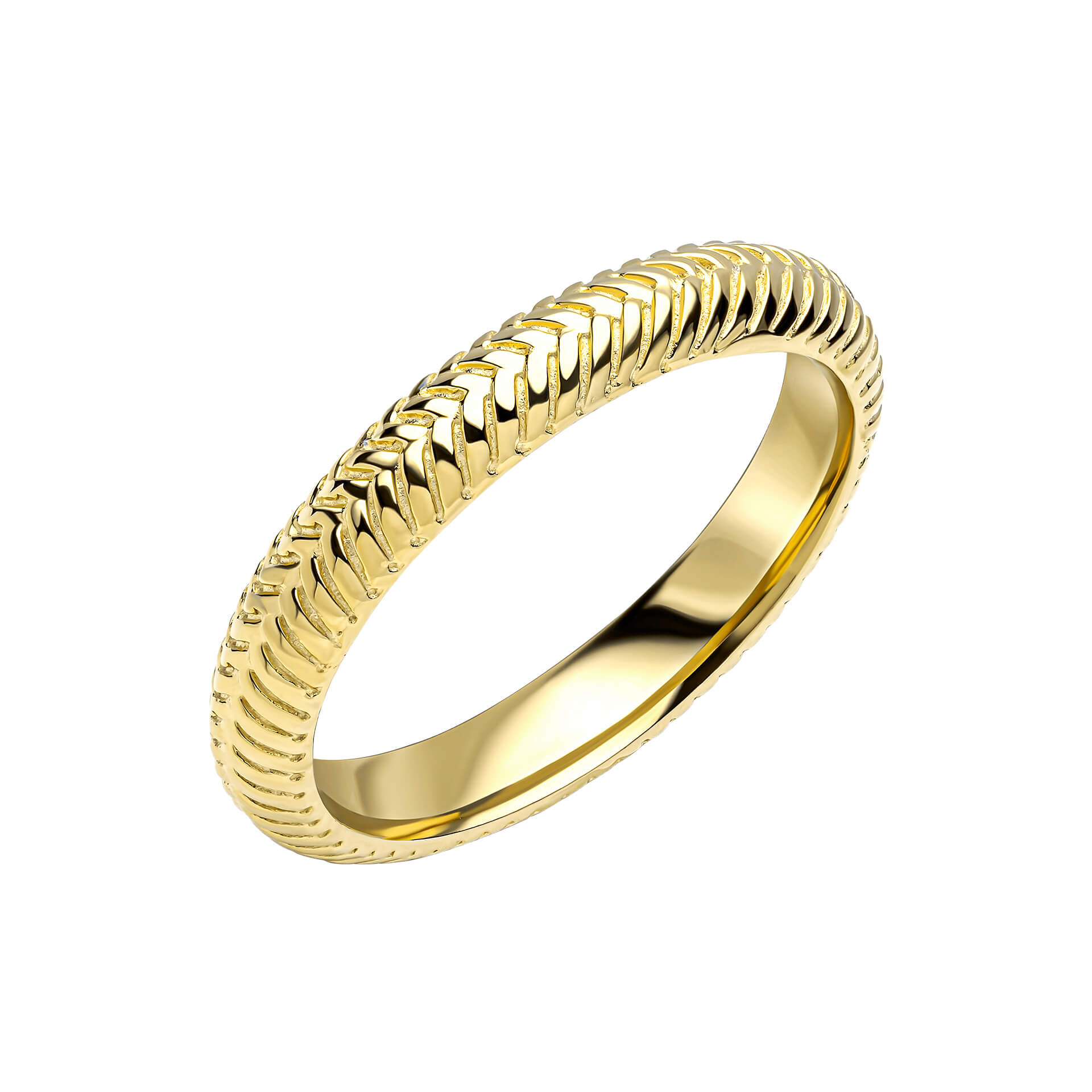 Laura Ashley Silver Picnic Basket Weave Ring