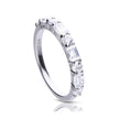 Diamonfire Baguette- und runder Zirkonia-Ring