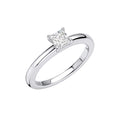 Diamonfire Four Claw Square Solitaire Ring