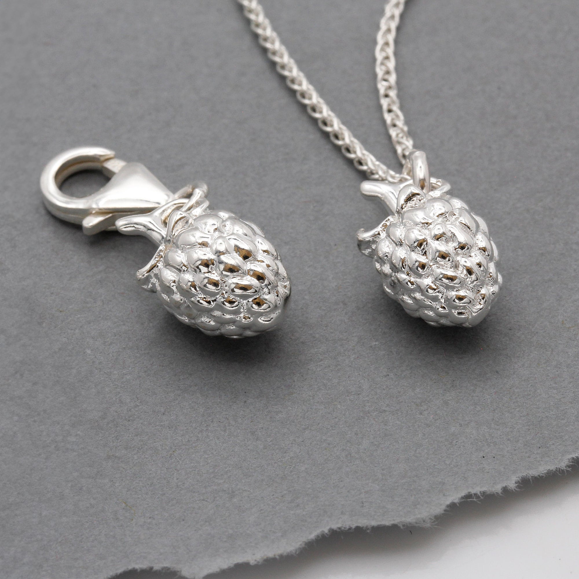 Raspberry Silver Charm