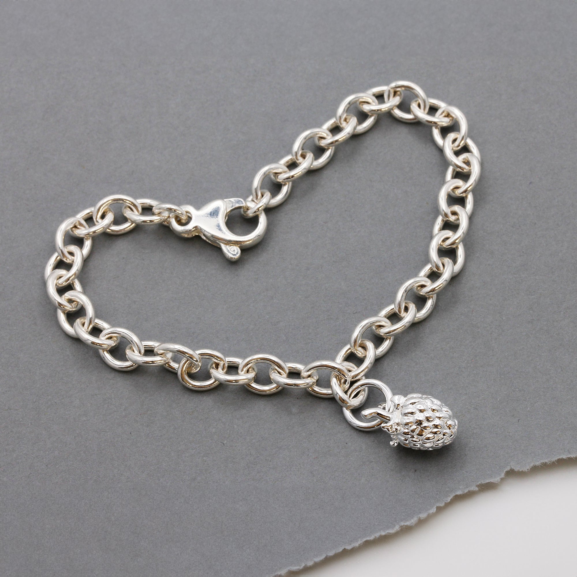 Raspberry Silver Charm