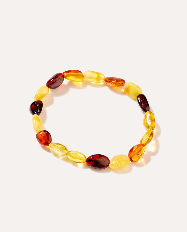 RAW Amber Multicolour Beaded Bracelet