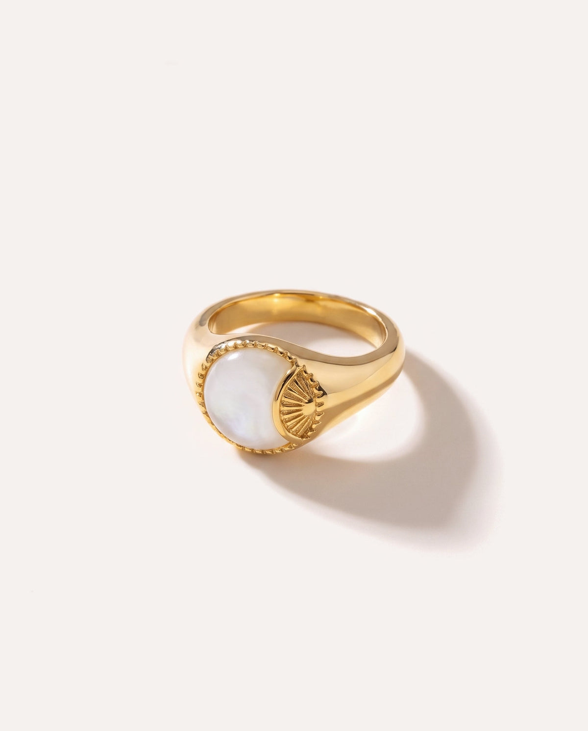 Ray of Sun Mother of Pearl Ring