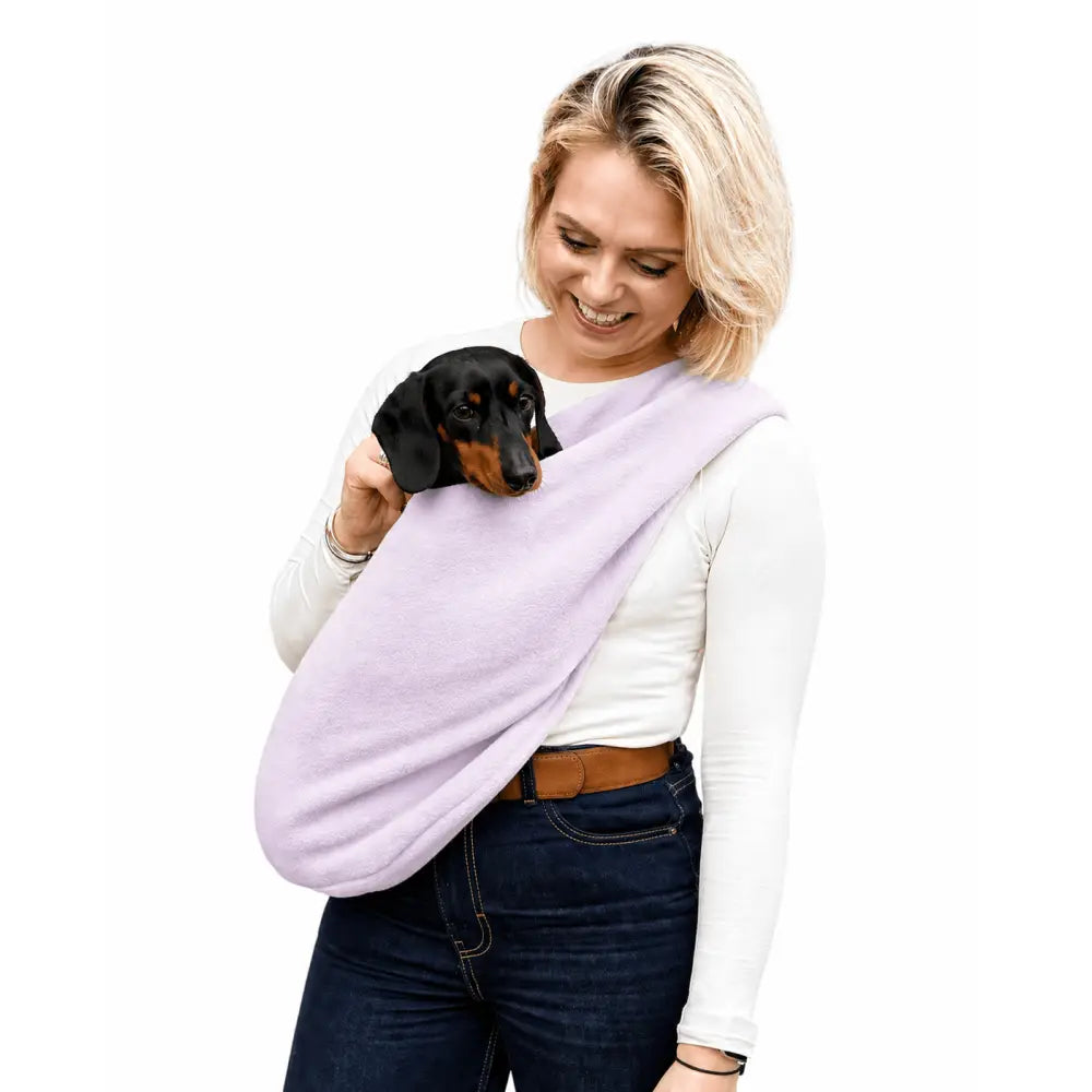 Pastel Collection Fleece Dog Sling Carrier - Ready to Ship