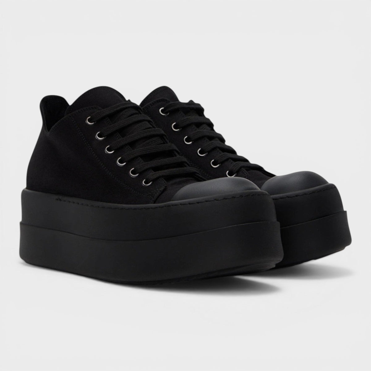 Rick Owens Double Bumper Low Sneakers Black