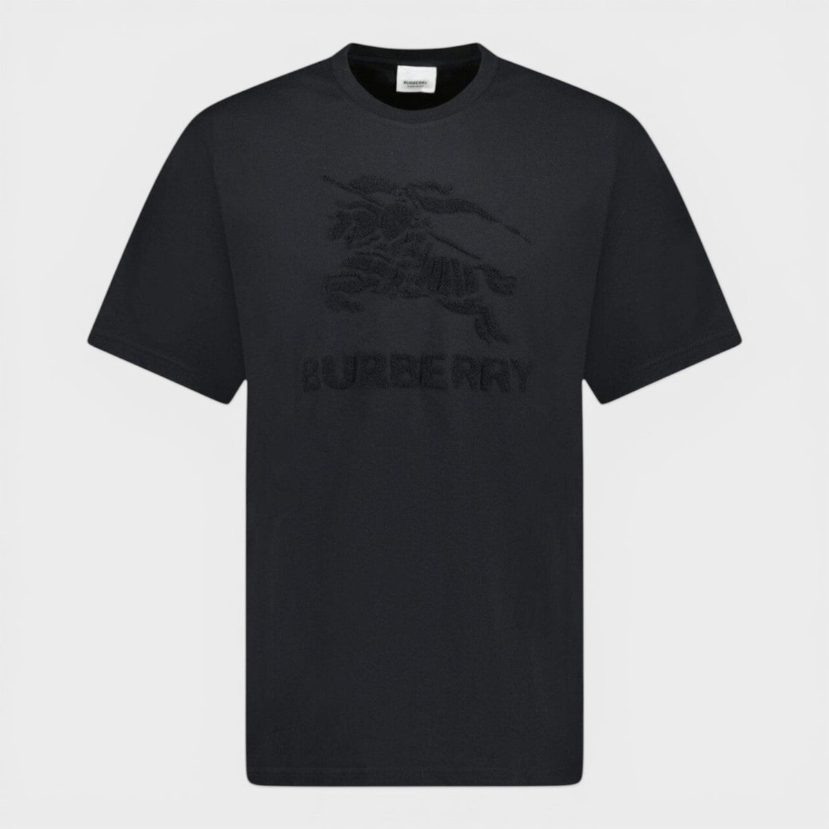 Raynerton Cotton Logo Embroidered T-Shirt Black