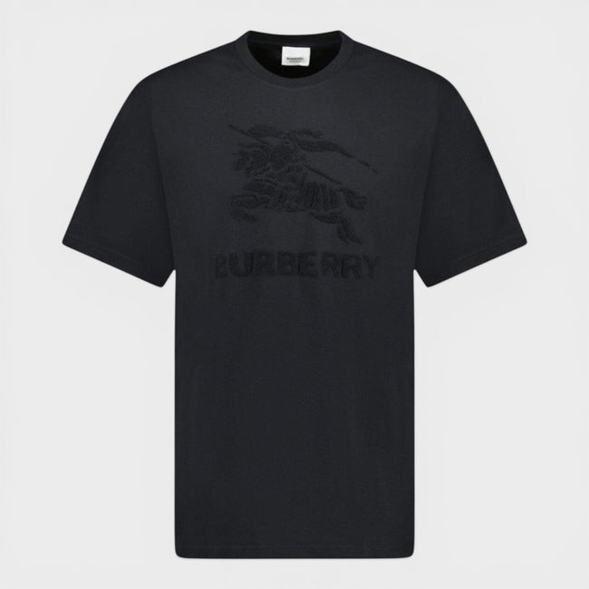 Raynerton Cotton Logo Embroidered T-Shirt Black