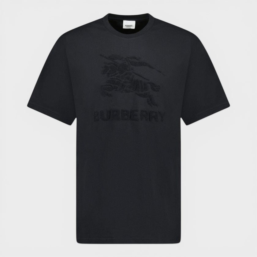 Raynerton Cotton Logo Embroidered T-Shirt Black