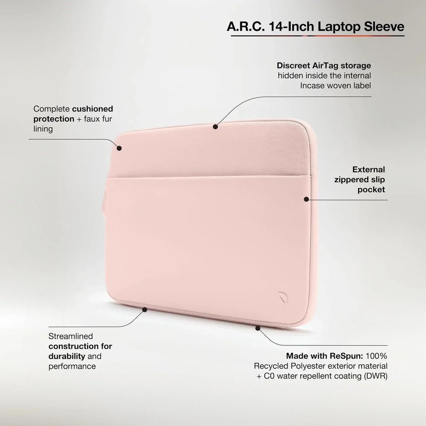 Incase A.R.C. Sleeve med ReSpun 100% genanvendt polyester