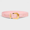 Logo Jacquard Belt Pale Pink Gold