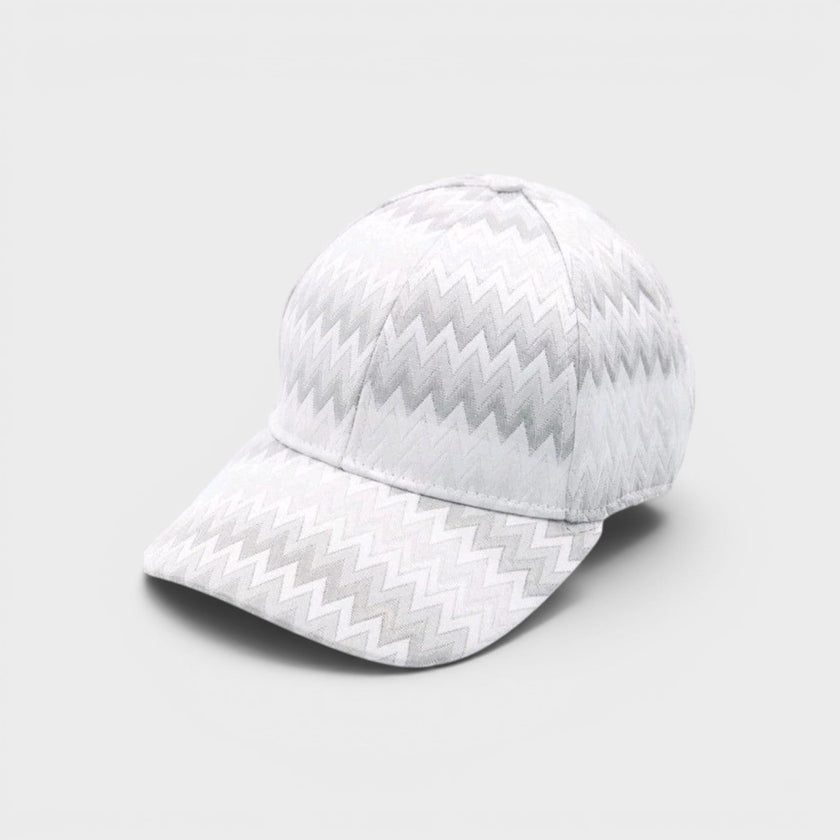 Zig Zag Baseball Cap Grey