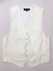Cream Paisley Waistcoat & Cravat Set