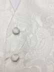 Cream Paisley Waistcoat & Cravat Set