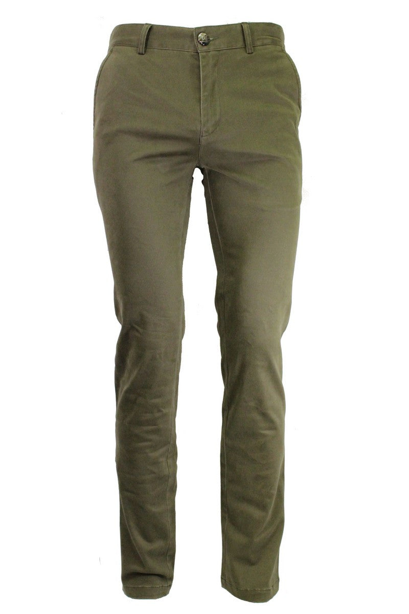 Khaki Stretch Slim Fit Chino