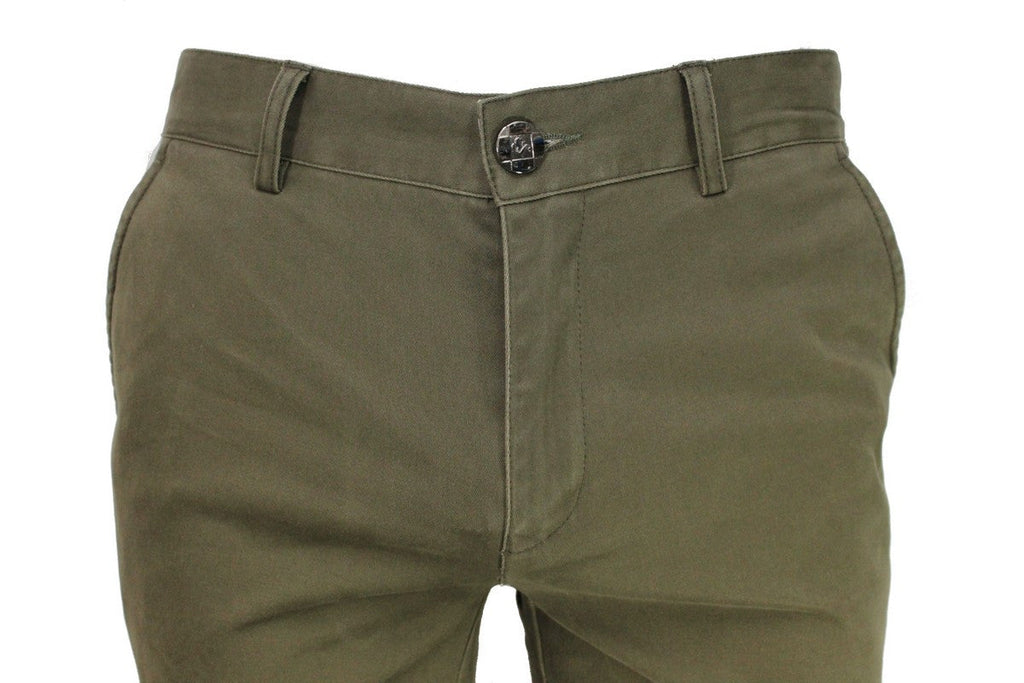 Khaki Stretch Slim Fit Chino