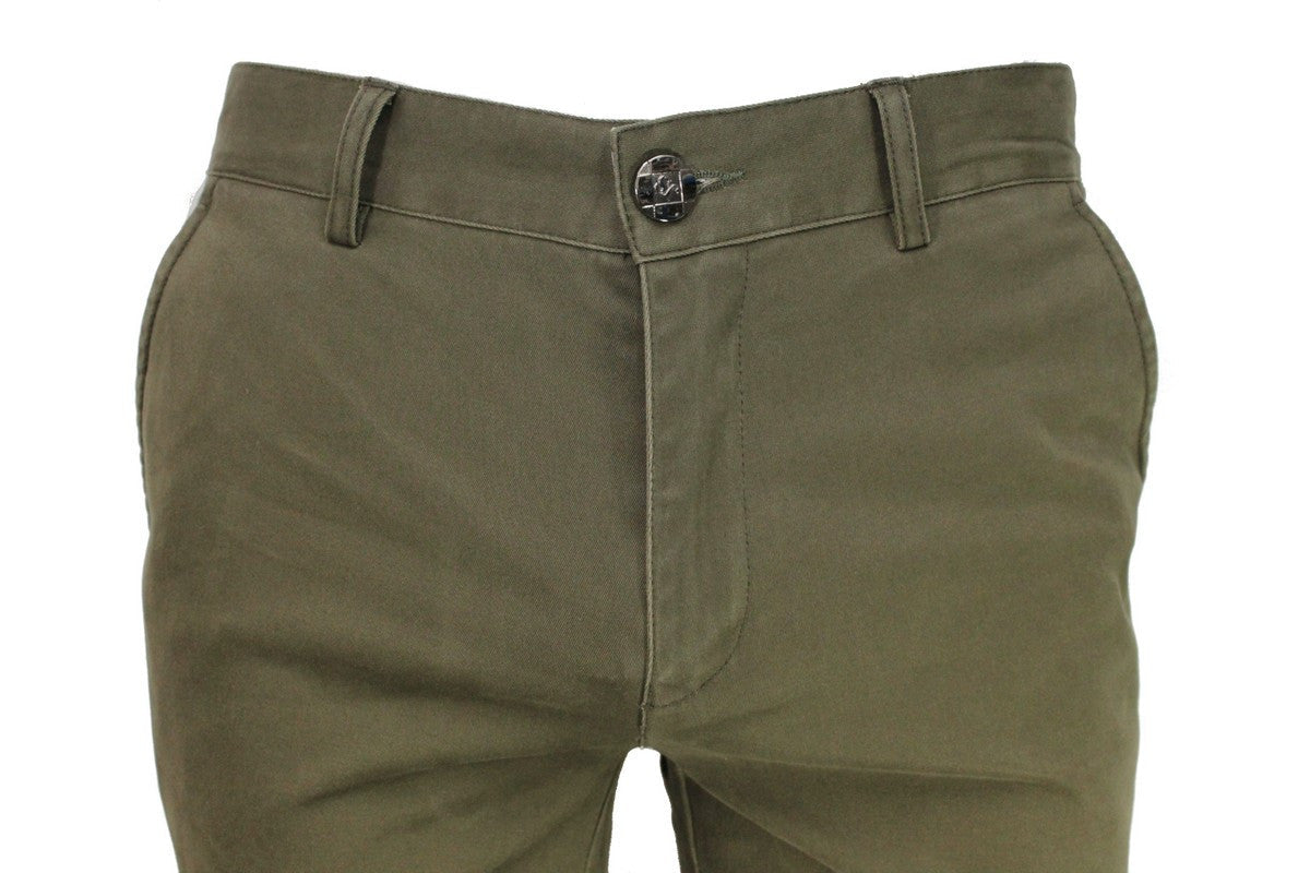 Khaki Stretch Slim Fit Chino