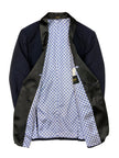 Blue Textured Dinner Jacket