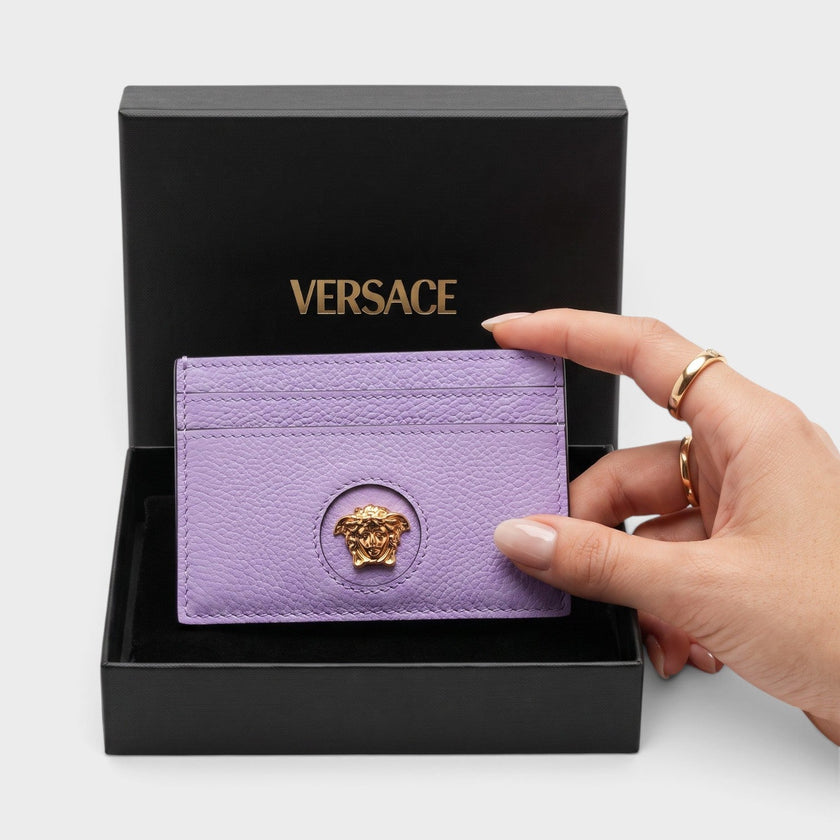 Medusa Card Case Lilac Gold