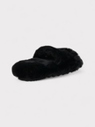 Sacai Wmns Fuax Fur Comfort Slippers Black