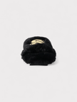 Sacai Wmns Fuax Fur Comfort Slippers Black