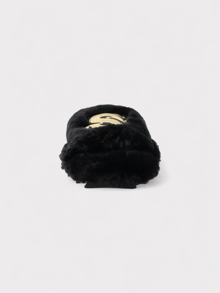 Sacai Wmns Fuax Fur Comfort Slippers Black