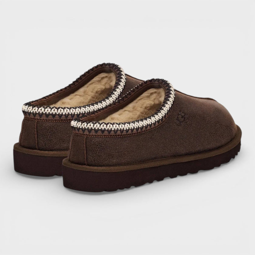 Tasman Distressed Slipper Brown